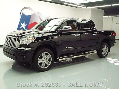 2013 toyota tundra ltd crewmax 4x4 sunroof nav 20&#039;s 11k texas direct auto