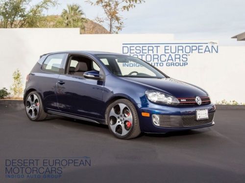 2012 vw golf gti shadow blue dual tone interior sport steering wheel bluetooth