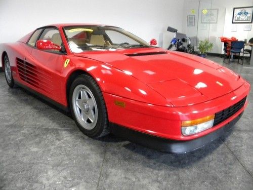 1987 ferrari testarossa red 512 rwd manual b12 all service done we finance