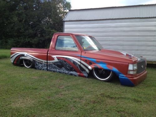 The recluse - 1992 ford ranger - mini truckin december 2013 cover truck