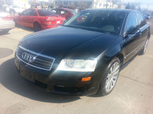 2005 audi a8 quattro awd runs and drives great no reserve salvage title navig.