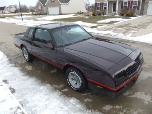 1987 chevy monte carlo ss  31,000 original miles