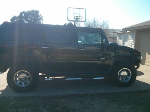 2005 hummer h2 black on black