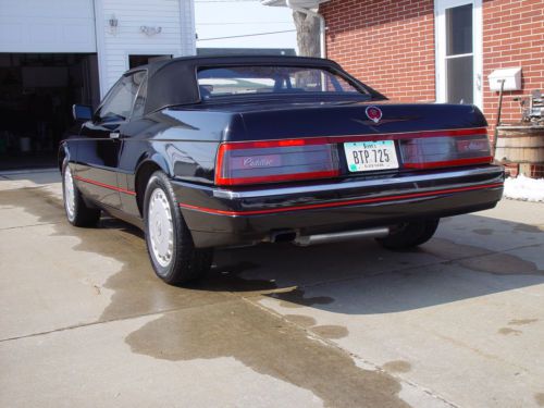 1992 Cadillac Allante-low miles-triple black, US $8,950.00, image 2