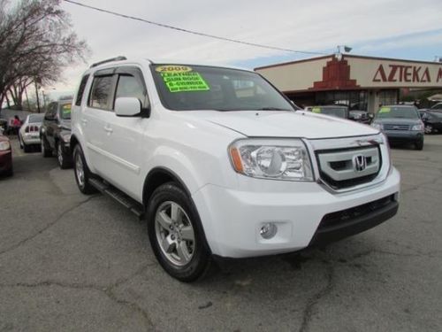 2009 honda pilot ex-l sport utility 4-door 3.5l white awd leather suv xuv 4wd 4d