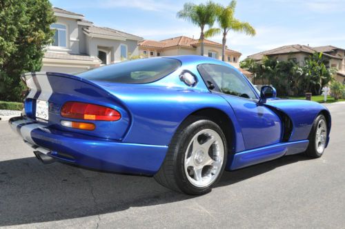 Low mileage 1997 blue/white dodge viper- no reserve!!