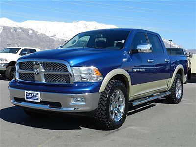 Dodge ram crew cab laramie 4x4 hemi leather navigation custom wheels tires auto