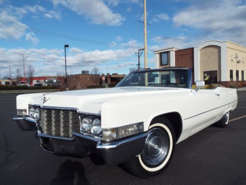 Beautiful rare 1969 cadillac deville convertible 472 v8 a/c p/s p/b nice !!