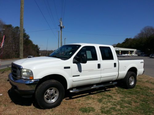 2003 f-250 crew cab xl 4x4 short bed 7.3 turbo diesel, strong running truck