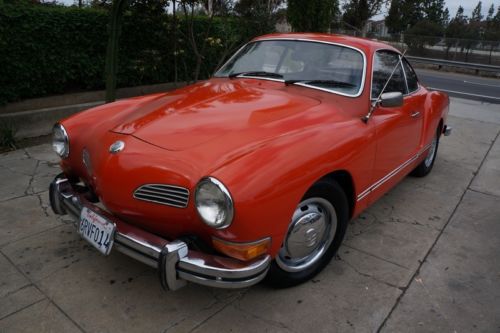 1973 vw karmann ghia - california car - runs great! - just needs some tlc -