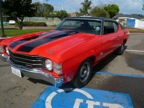 1972 chevrolet chevelle ss 454 bbc tribute car california.no rust