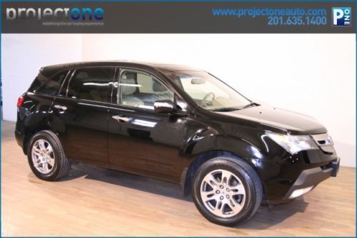 08 mdx tech pkg nav rear backup clean carfax black