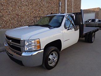 2009 chevrolet silverado 3500 wt regular cab 11 ft flatbed-duramax diesel