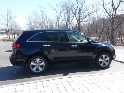 2010 acura mdx black technology sport utility 4-door 3.7l 65k mi