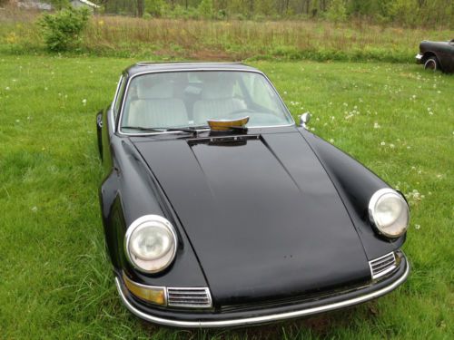 1965 porsche 911 base 2.0l originally irish green, brown int. matching numbers