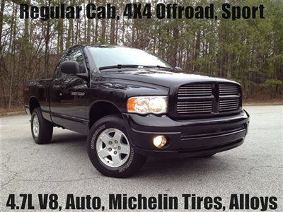 Regular cab 4x4 offroad sport michelin tires alloy wheels clean carfax 4.7l v8