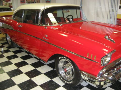 1957 chevrolet bel air 2 door hardtop restomod