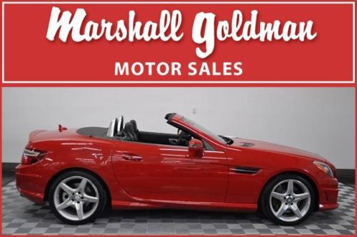 2012 mercedes benz slk 350 mars red/black sport pkg, navigation, only 4700 miles