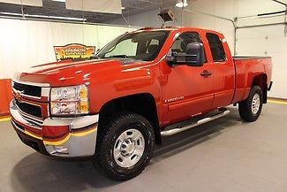 2009 silverado 2500hd 4x4 lt ext cab z71 tow pack 6.0l v8 red  new tires