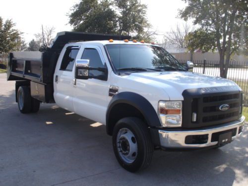 2008 ford f550 crew 6.4l powerstroke diesel dump truck