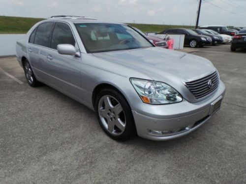 2006 lexus ls 430 silver gray leather navigation 61k miles 18&#034; rims ship assist