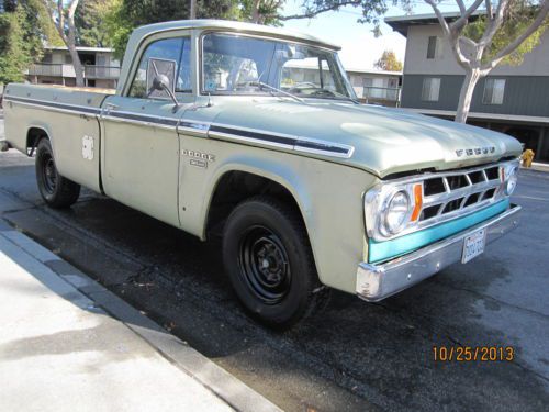 1966 dodge d200 custom camper special 3/4 ton 318 automatic 8 ft. bed 8 lug