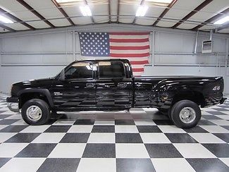Black crew cab lwb 6.6 duramax diesel allison cloth extras chrome bargain nice