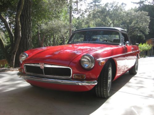 1974 mgb roadster (hardtop, o/d, rollbar, tasteful performance upgrades)