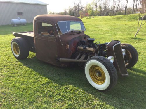 1937 chevy pick up rat rod hot rod traditional custom scta