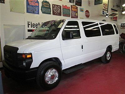No reserve 2011 ford e-350 extended 15 passenger van, 1 corp. owner