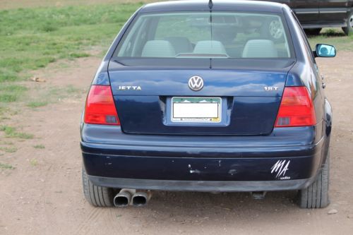 2001 Volkswagen Jetta 1.8L Turbo, Blue, Sunroof, 4 Door, image 2