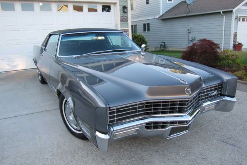 1967 cadillac eldorado 37k miles 429v8 340hp beautiful! rare metallic gray black