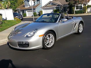 2008 porsche boxster convertible, silver, excellent condition, one owner