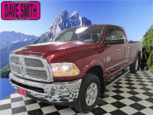 14 ram 3500 longhorn 4x4 crew cab diesel leather ac seats sunroof long box tow