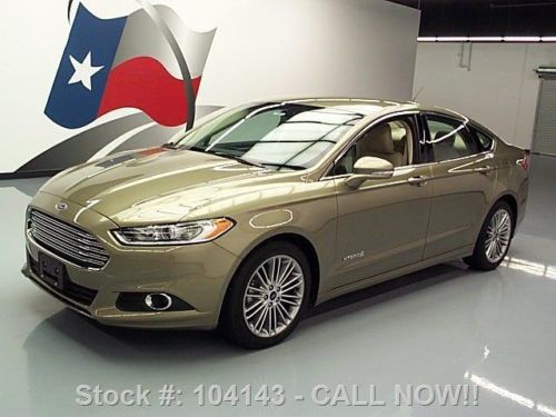 2013 ford fusion se hybrid heated leather rear cam 4k texas direct auto