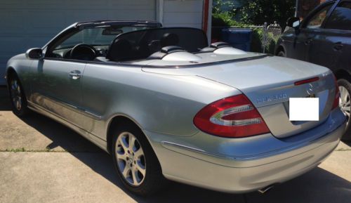 Silver 2004 w209 mercedes clk320 convertible