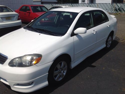 2005 toyota corolla s sedan no reserve 5-speed manual.