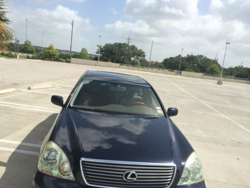 2002 lexus ls 430 ,dark blue with gray leather interior
