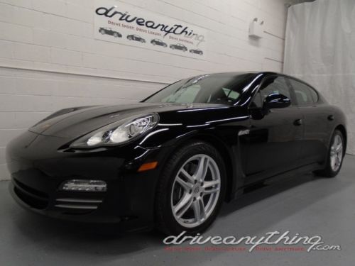 &#039;11 panamera 4 29k mi! 19 turbowhls parkasst navi htdsts xen rainsens blk/blk