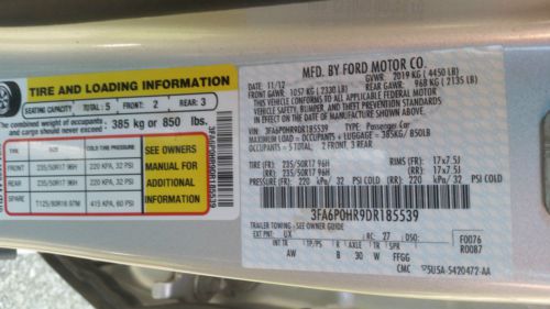 2013 Ford Fusion SE Sedan 4-Door 1.6L, image 12