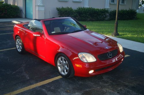 2001 mercedes-benz slk230 kompressor convertible 2-door 2.3l 2 tone only 88 k