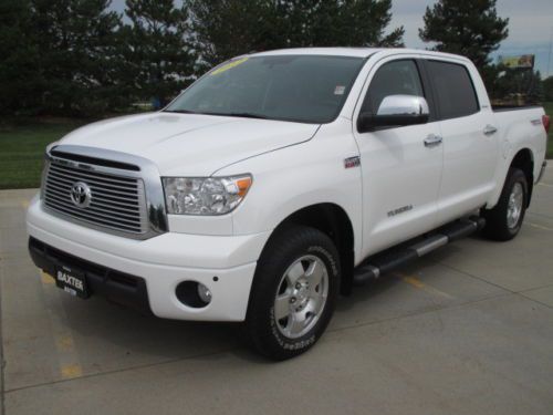 2012 toyota tundra 5.7l crew cab leather 4x4 backup camera bed liner power seat