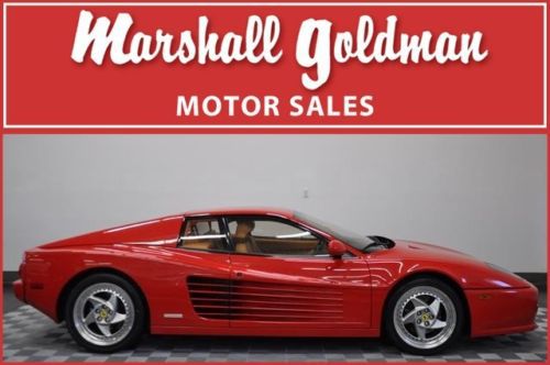 1995 ferrari 512m testarossa rosso corsa red/tan #60 of 75 serviced 9700 miles