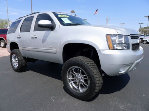 2010 chevrolet chevy tahoe lt used newly lifted zone off road suv~black wheels!