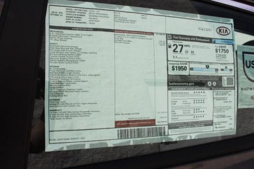 2014 Kia Optima LX, US $21,825.00, image 8
