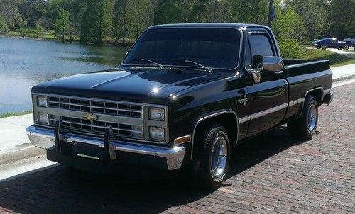 1986 chevy silverado c-10 deluxe resto mod restomod hot rod built small block