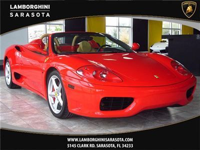 Wow red ferrari 360 spyder with all service done and all keys and books