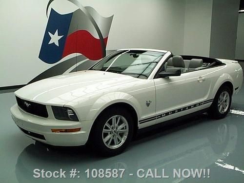 2009 ford mustang v6 premium convertible leather 31k mi texas direct auto