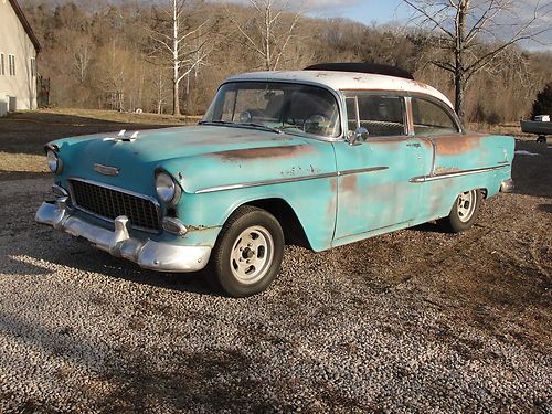 1955 chevrolet bel air, 2 door, great project, runs and drives, original