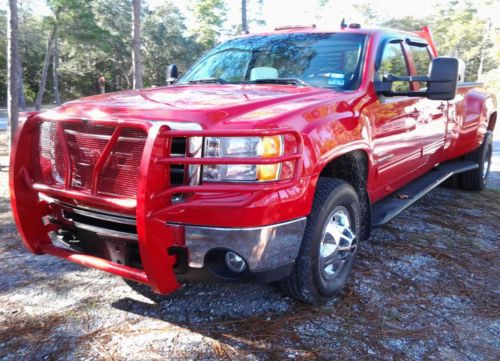 2008 gmc sierra 3500 hd slt crew cab; drw; 6.6l duramax w/allison transmission